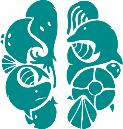 Stylised tropical fish silhouette vector design